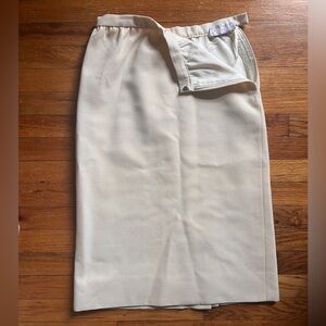 Givenchy Cream Midi Pencil Skirt